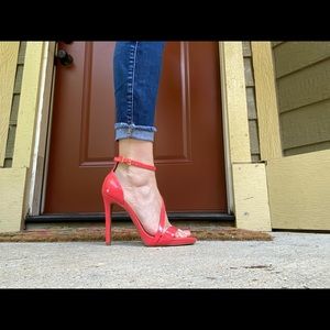 Coral Patent Heels - Size 7